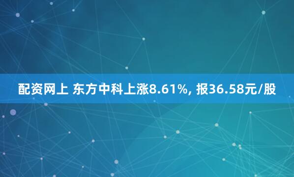 配资网上 东方中科上涨8.61%, 报36.58元/股